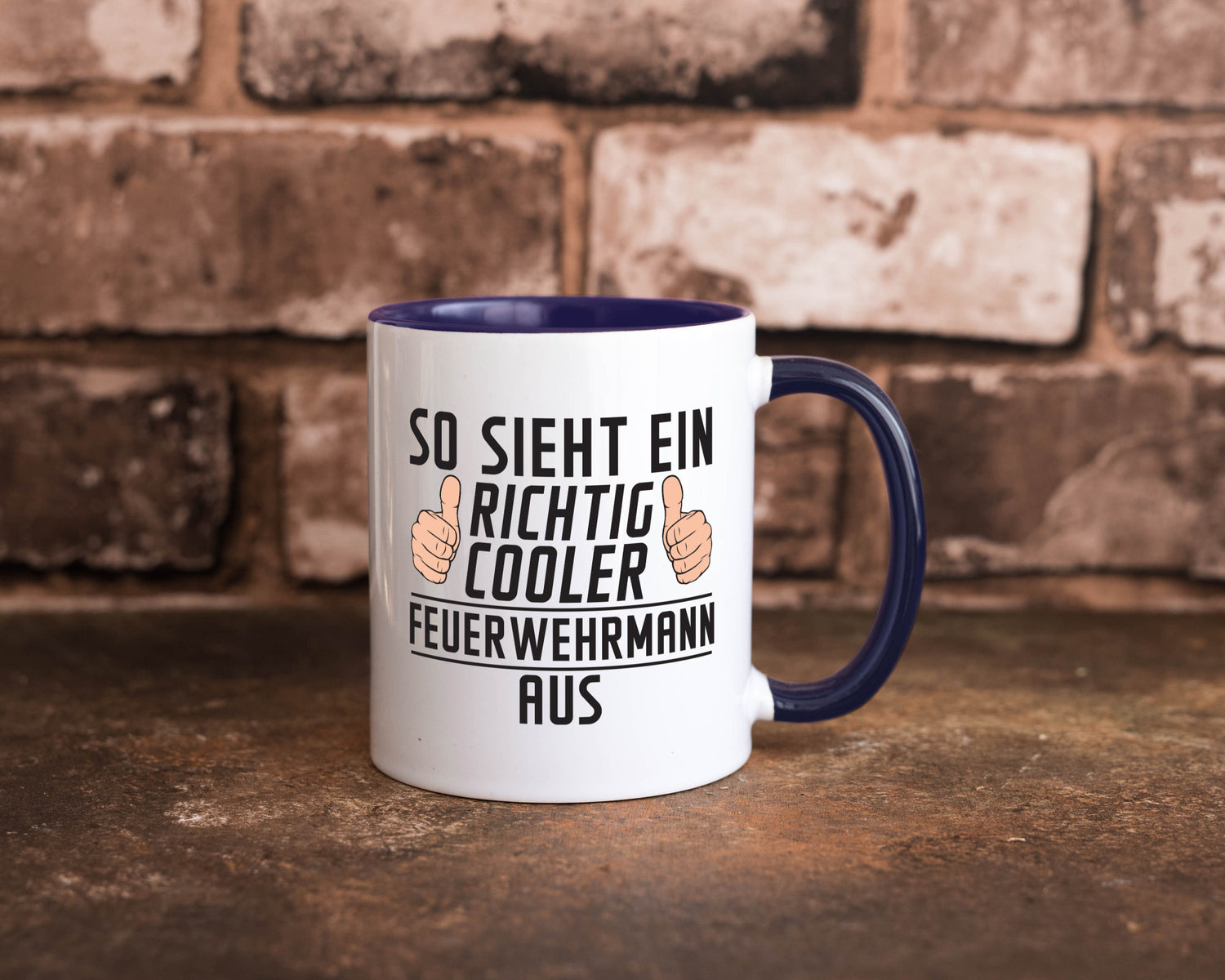 Richtig Cooler Feuerwehrmann | Feuerwehr Geschenkidee Humor Tasse