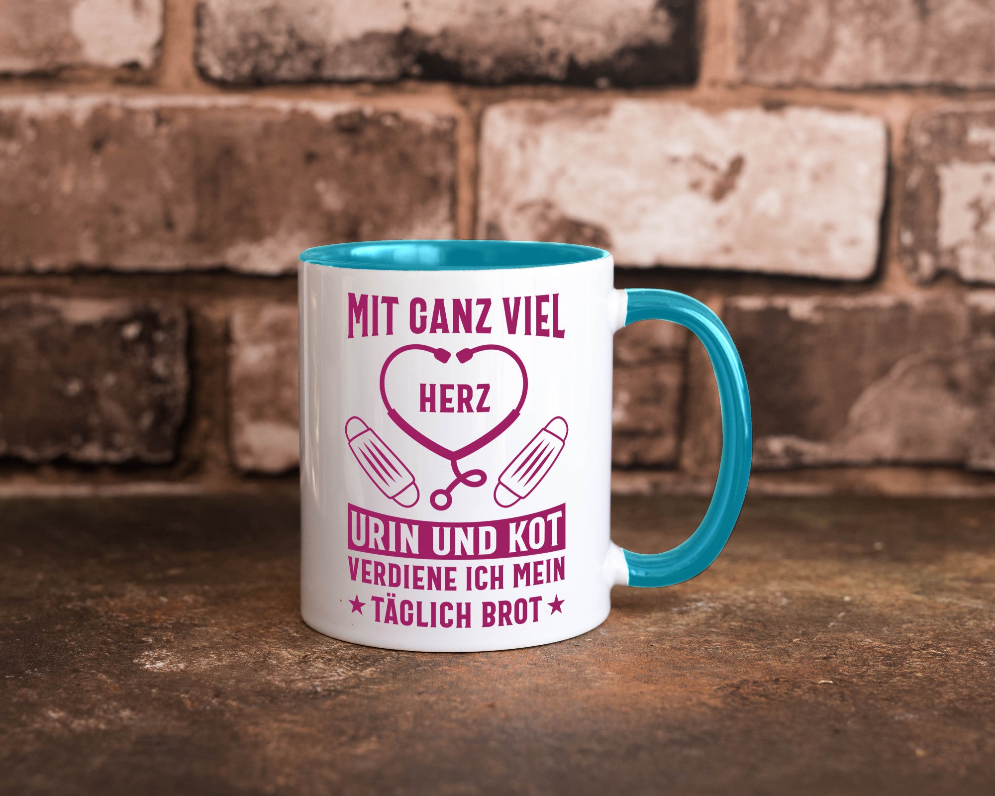 Herz, Urin, Kot, damit verdien ich mein Brot | Stethoskop Geschenk Humor