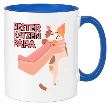 Bester Katzenpapa | Katze Gabel Geschenk Tierliebhaber Humor lustiger Spruch
