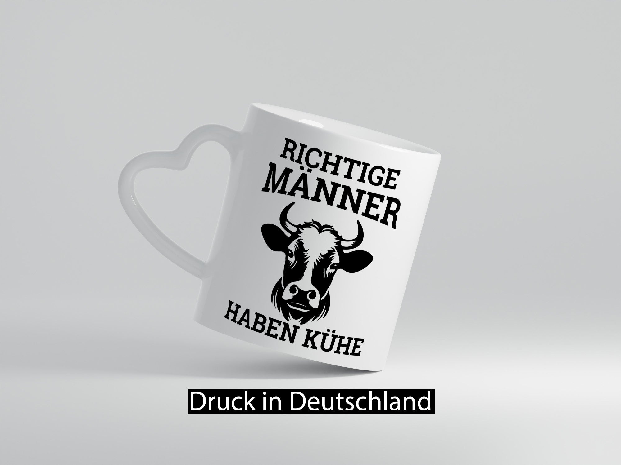 Richtige Männer haben Kühe | Bauernhof Rindvieh Humor Geschenkidee Tasse