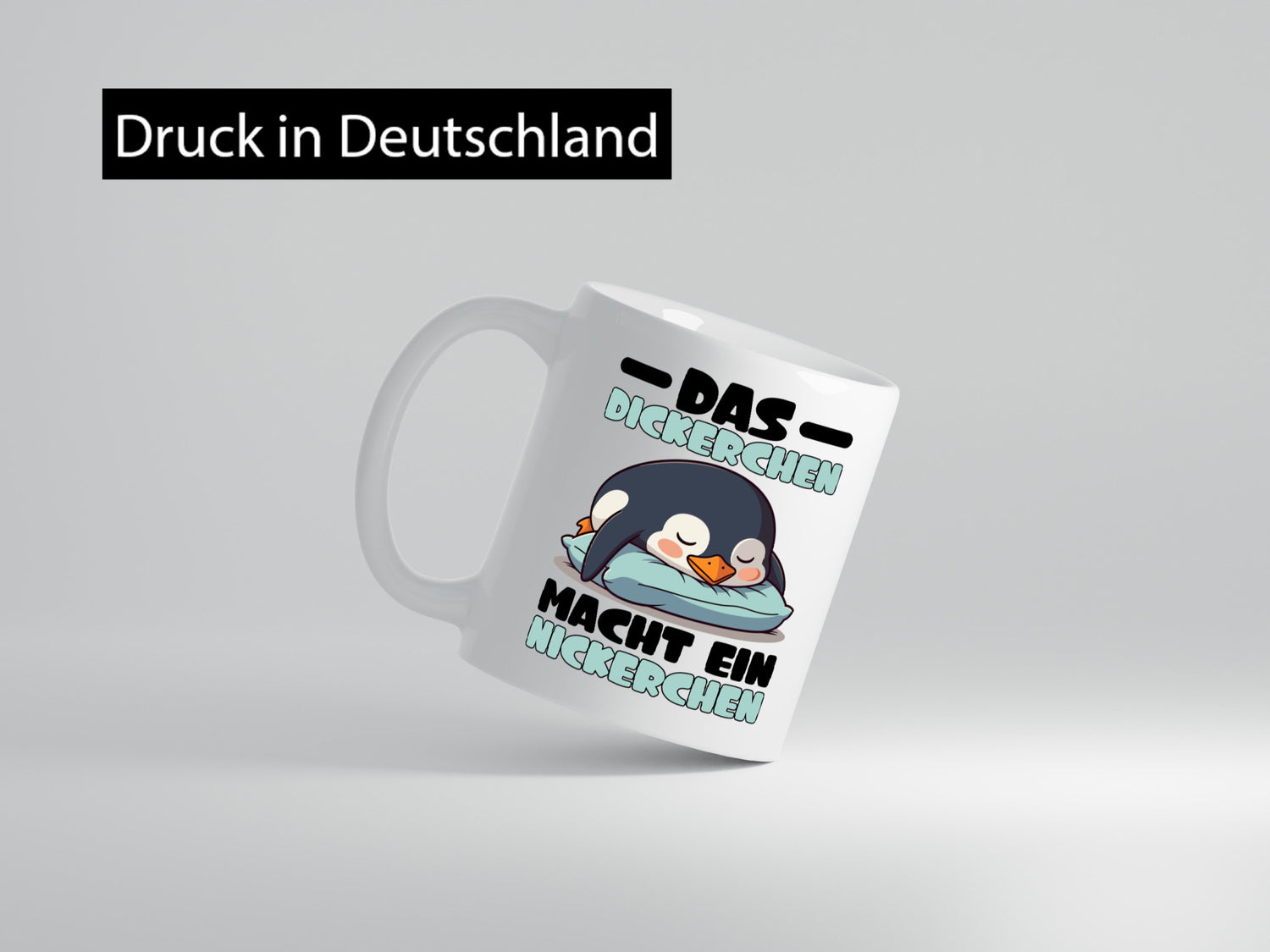 Der Dicke macht ein Nickerchen | Pinguin schläft v2 lustig Humor