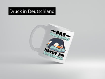 Der Dicke macht ein Nickerchen | Pinguin schläft v2 lustig Humor