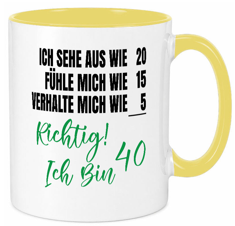 Ich bin Jung | 40 Geburtstag Verhalte mich wie ein Kind Geschenk Geschenkidee
