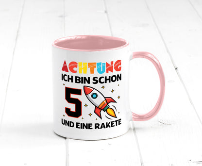 5. Geburtstag | Rakete Weltraum 5 Jahre Galaxy lustig Geschenkidee Geschenk