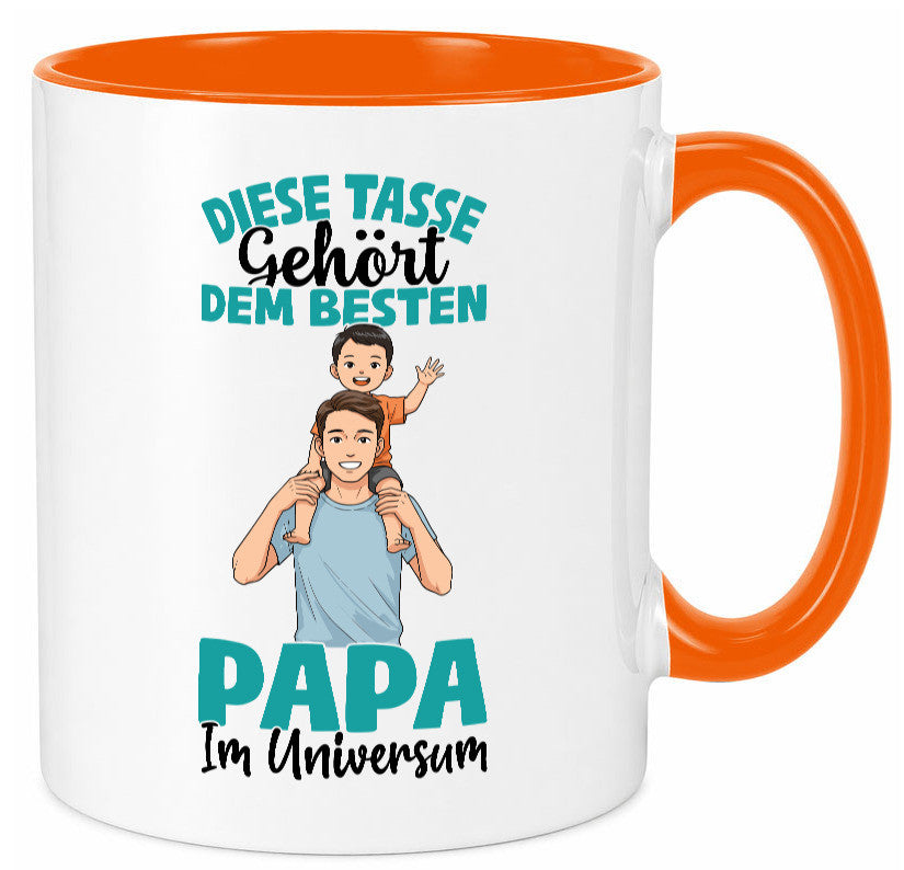 Im Universum: Papa | Vatertag Daddy Familie Humor Geschenkidee Tasse