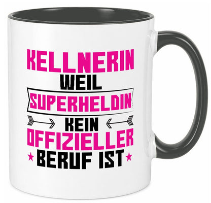 Superheldin Kellnerin | Beruf kellnern Bedienung Geschenk Arbeit Kollegen Büro Tasse