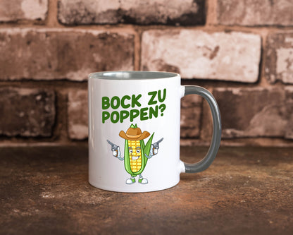 Bock auf Poppen | Mais Lustig Geschenk Humor Geschenkidee lustiger Spruch Tasse