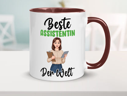 Beste Assistentin | Assistenz Hilfskraft v2 Geschenkidee Humor Tasse