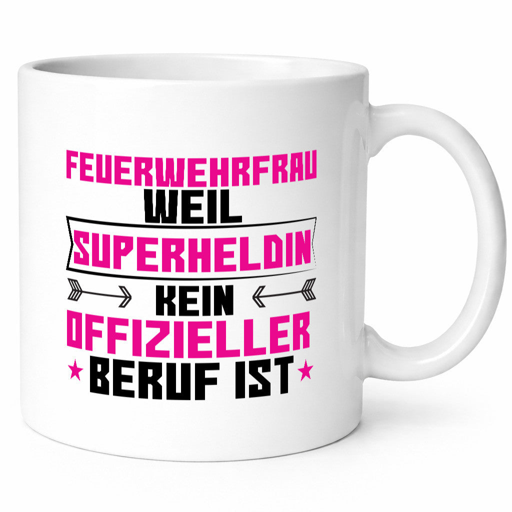 Superheldin Feuerwehrfrau | Feuerwehr Humor Geschenkidee Tasse