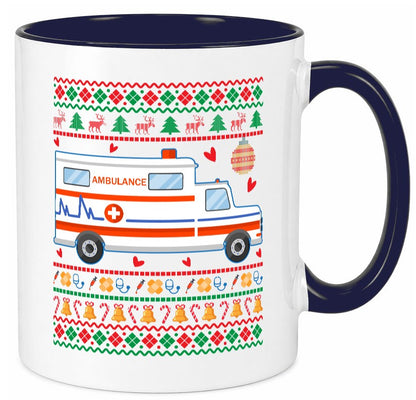 Krankenwagen | Ugly Christmas Emergency lustig Humor Geschenkidee Geschenk Tasse