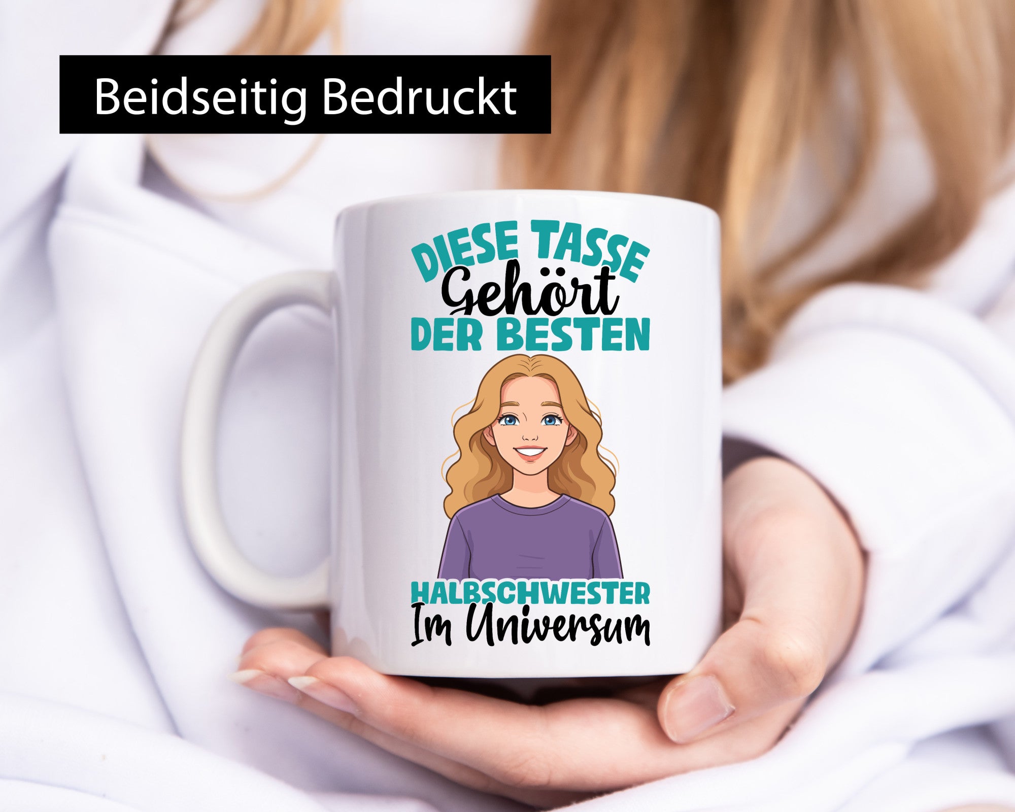 Im Universum: Halb Schwester | Stiefvater Stiefmutter Geschenkidee Familie