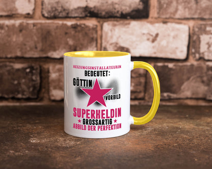 Bedeutung von Heizungsinstallateurin | Heizung Humor Geschenkidee Tasse