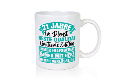 21 Jahre im Dienst | Jubiläum Arbeit Geschenk Kollegen Büro lustiger Spruch
