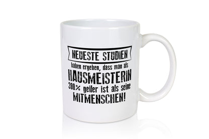 Neuste Studien: Hausmeisterin | Hauswart Geschenkidee Humor Tasse
