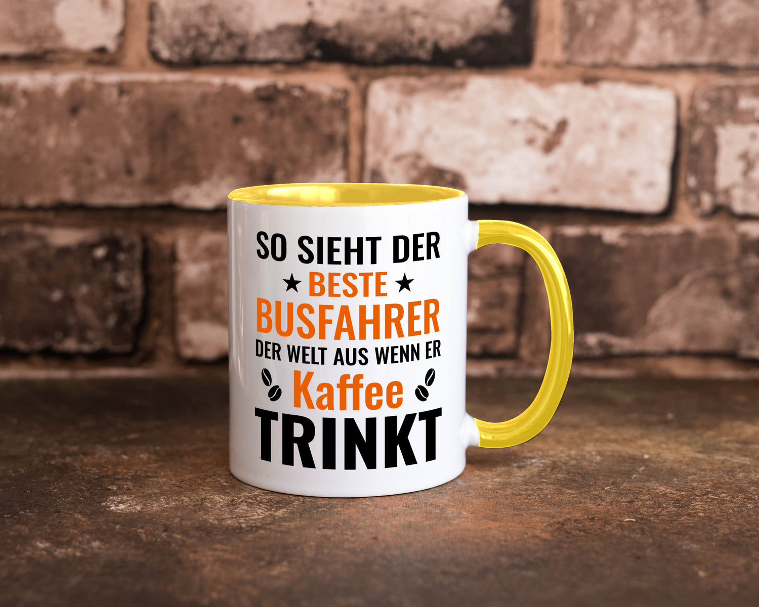Kaffee trinkt: Busfahrer | Berufsfahrer Fahrer Geschenk Arbeit Kollegen Büro