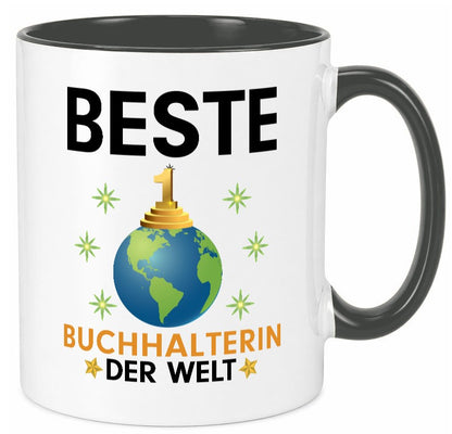 Welt Beste Buchhalterin | Buchhaltung Humor Geschenk Geschenkidee lustiger Tasse