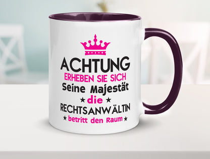 Seine Majestät Rechtsanwältin | Jurstin Anwältin Humor Geschenkidee Tasse