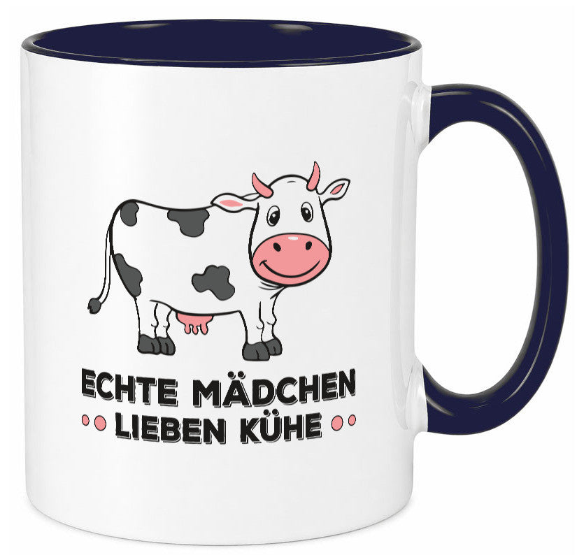 Echte mädchen lieben Kühe | Farm Farmer Bauer lustiger Spruch Geschenk Humor