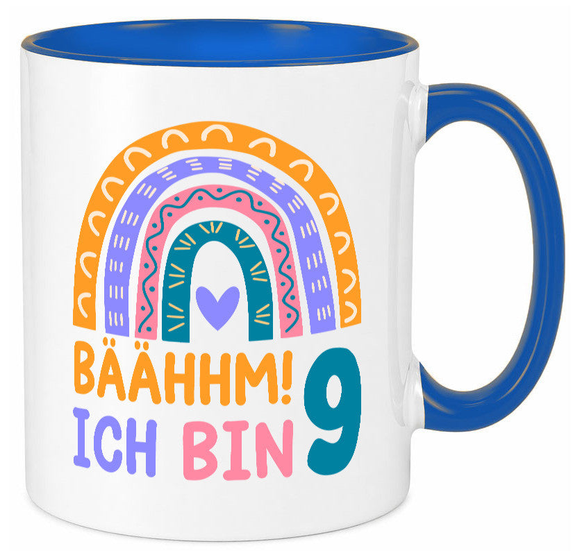9. Geburtstag | 9 Jahre Regenbogen Bääm Mädchen Geschenk Geschenkidee lustiger