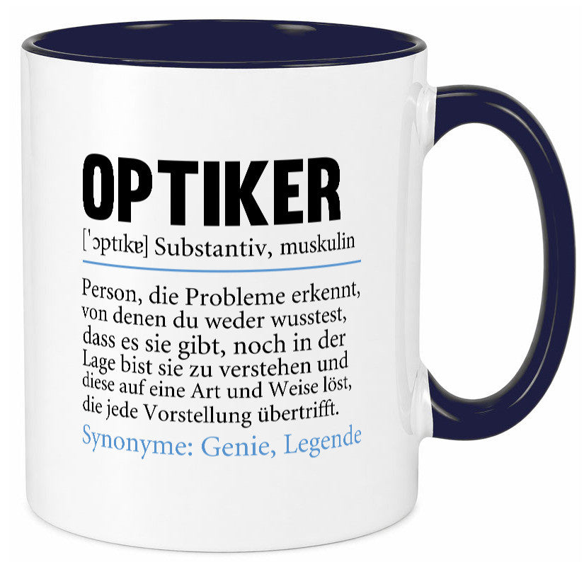 Optiker | Spruch Augenoptiker Beruf Humor v2 lustiger Geschenk Arbeit Kollegen