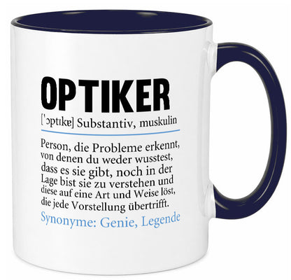 Optiker | Spruch Augenoptiker Beruf Humor v2 lustiger Geschenk Arbeit Kollegen
