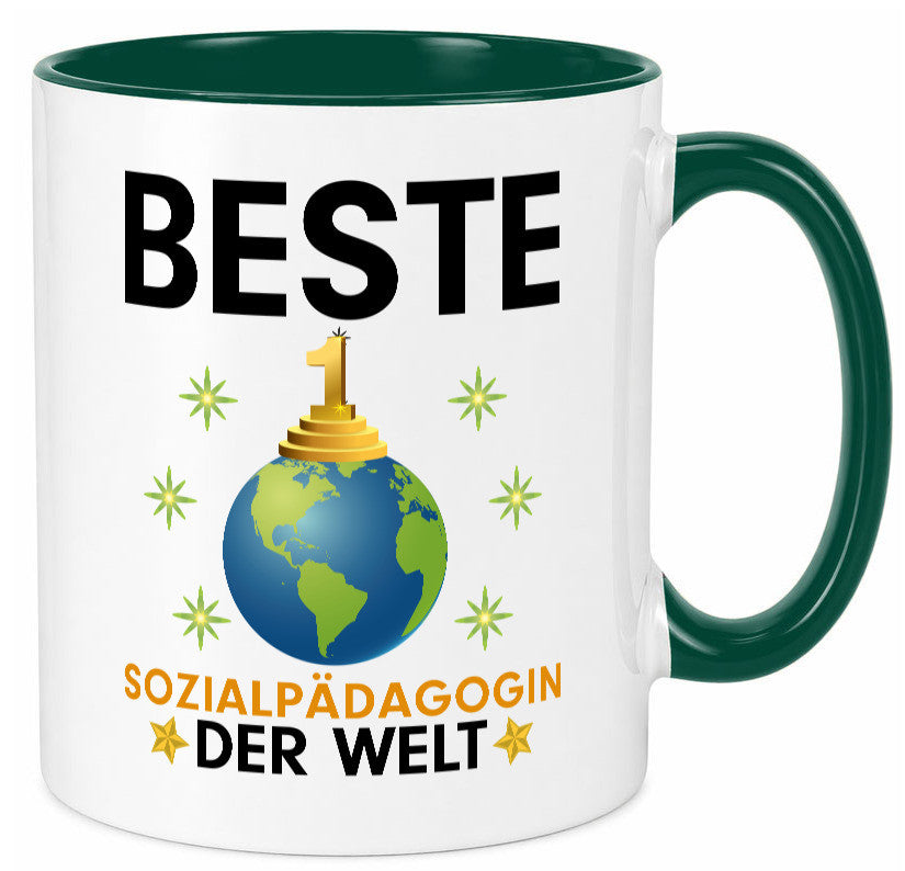 Welt Beste Sozialpädagogin | Humor Pädagogin Geschenkidee Tasse