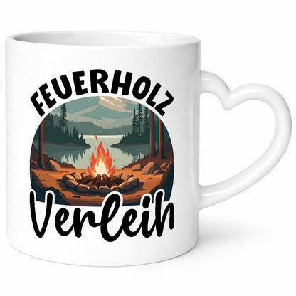 Feuerholz Verleih | Brennholz Wald Forster Geschenkidee Humor Tasse