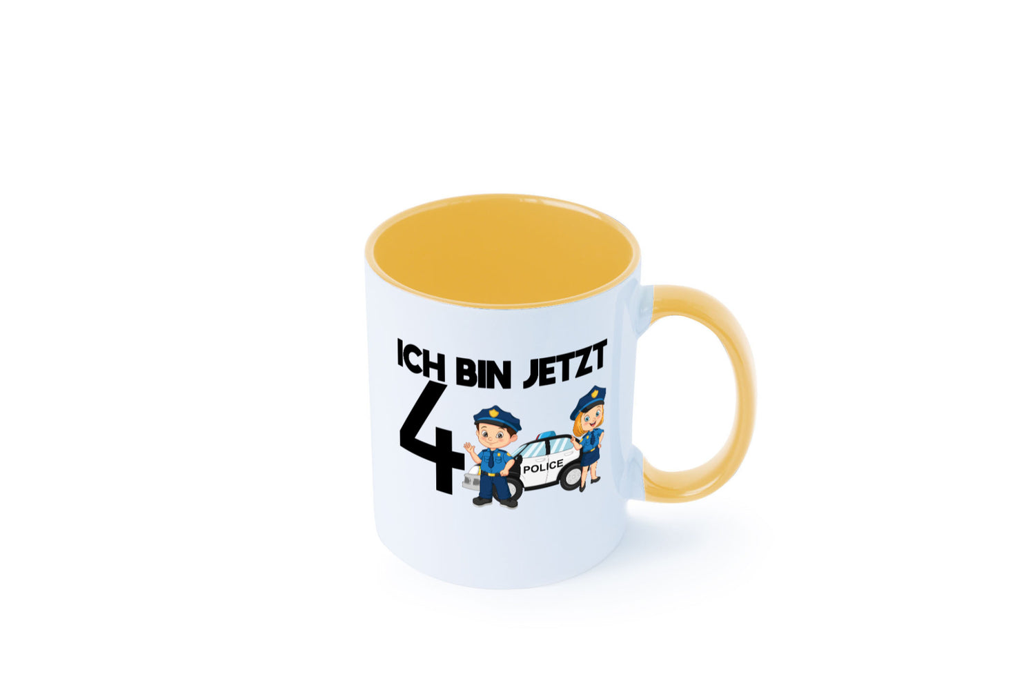 Ich bin jetzt 4 | Polizei 4. Geburtstag Jähriger Geschenk Geschenkidee lustiger