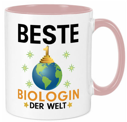 Welt Beste Biologin | Biologie Naturforscherin Geschenkidee Humor Tasse
