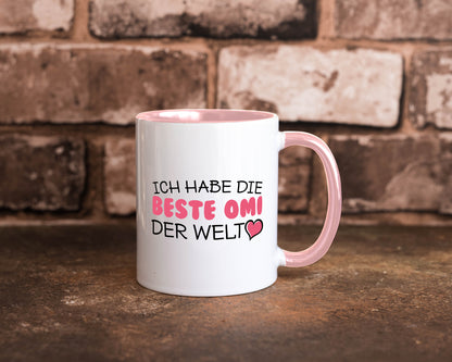 Beste Omi der Welt | Oma Tasse Geburtstag Muttertag lustig Familie Geschenkidee