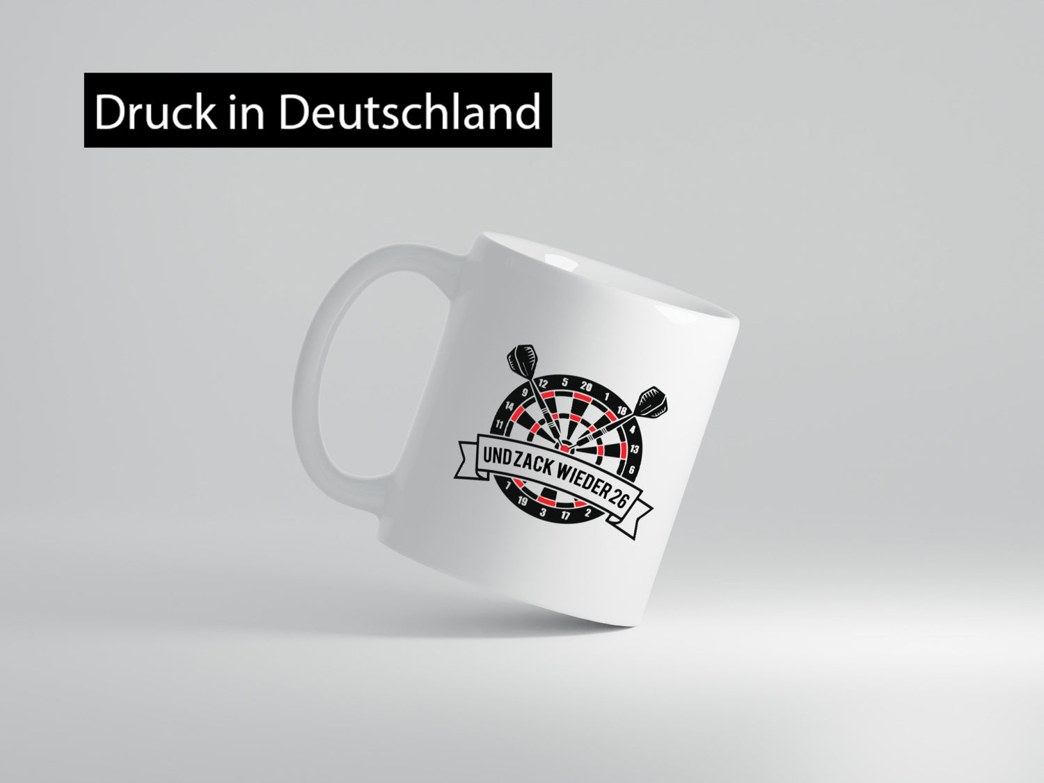 Und zack wieder 26 | Dart lustig Humor Geschenkidee Geschenk Tasse
