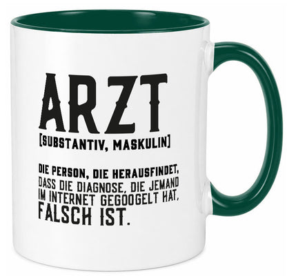 Arzt | Beschreibung Definition Diagnose Klinik Geschenk Humor Geschenkidee Tasse