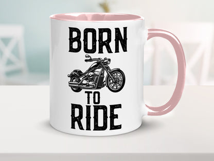 Born to ride | Biker Tasse Motorradfahrer Motorrad lustiger Spruch Geschenk