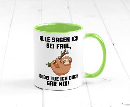 Alle sagen ich sei Faul | Faultier bin nicht Geschenkidee Tierliebhaber Humor