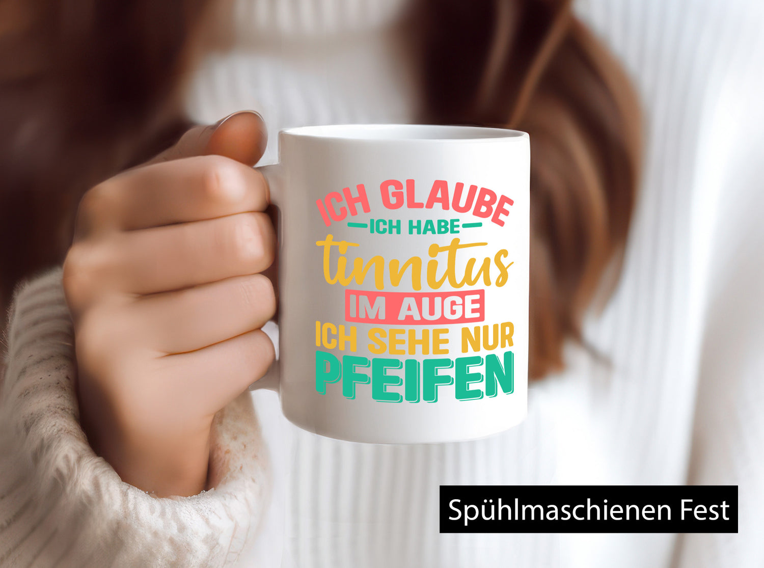 Ich glaube habe Tinitus | Coole Männer Witze v2 Humor Geschenkidee Tasse