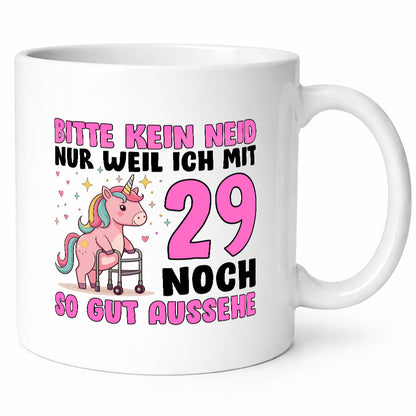 29. Geburtstag | 29 Jahre Mit noch so gut aussehen v2 Geschenkidee Humor Tasse
