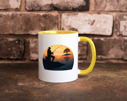 Angler | Sonnenuntergang Fischer Fische Angeln v2 Geschenk Humor Geschenkidee