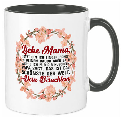 Liebe Mama | Schwangerschaft Tasse Baby süß Humor Familie Geschenkidee