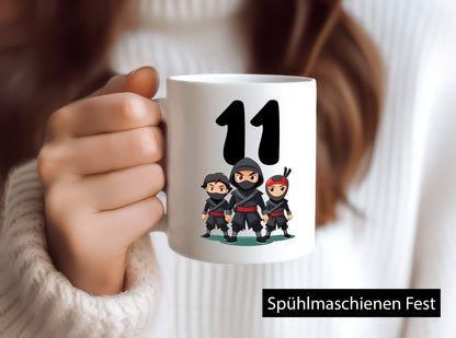 11. Geburtstag | 11 Jahre Ninja Geschenkidee Humor Tasse