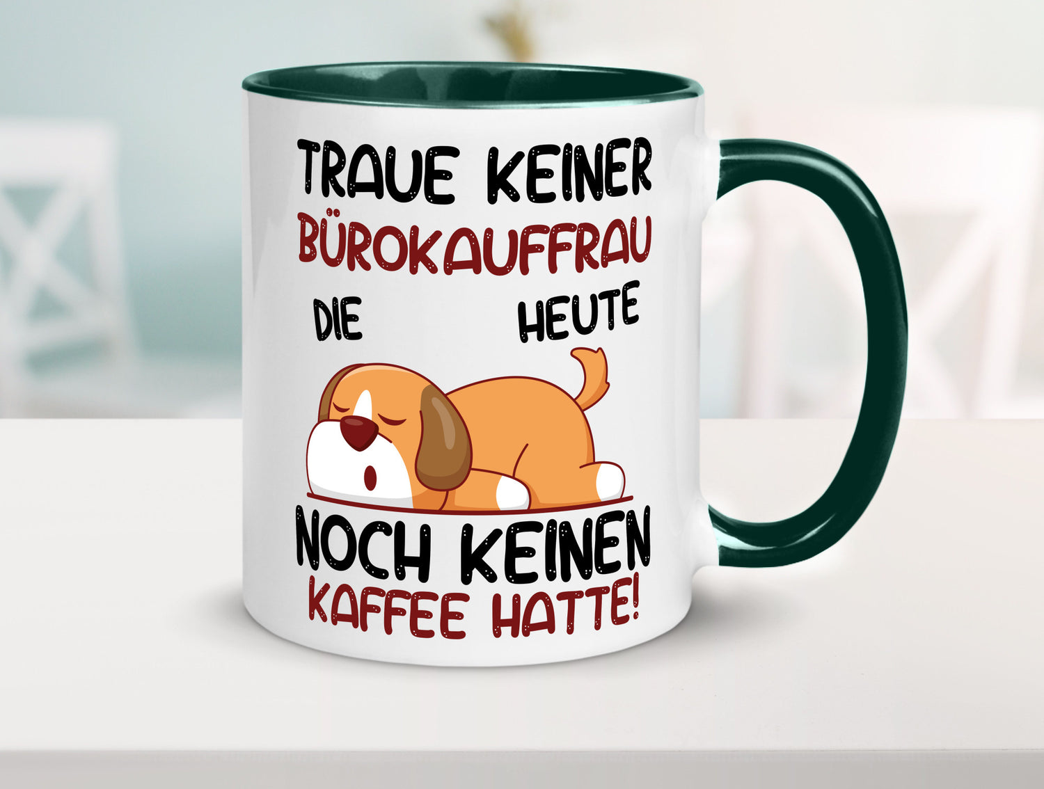 Traue keiner Bürokauffrau | Kauffrau lustig Arbeit Kollegen Büro Geschenk Tasse