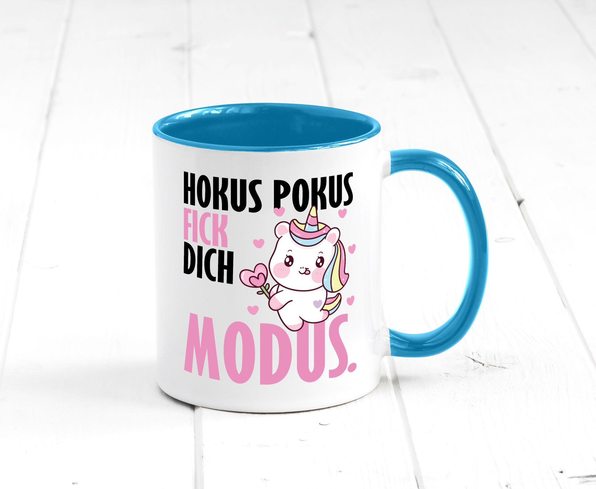 Hokus Pokus lustiger Spruch Geschenk Humor Geschenkidee Tasse
