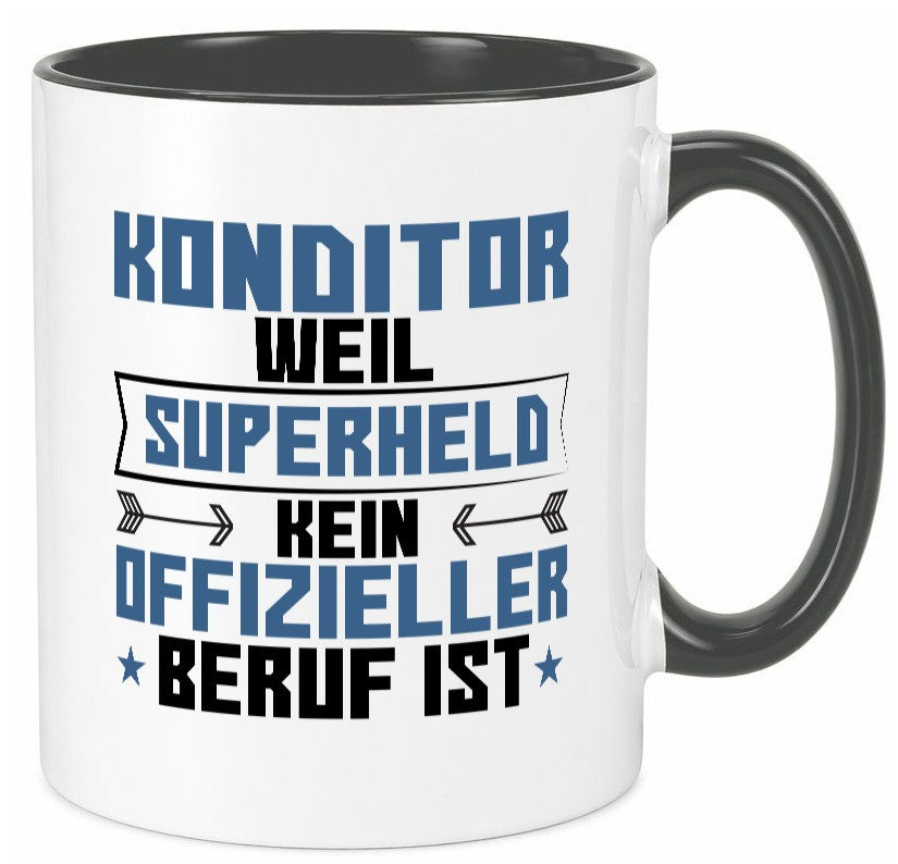Superheld Konditor | Konditorei Humor Geschenkidee Tasse