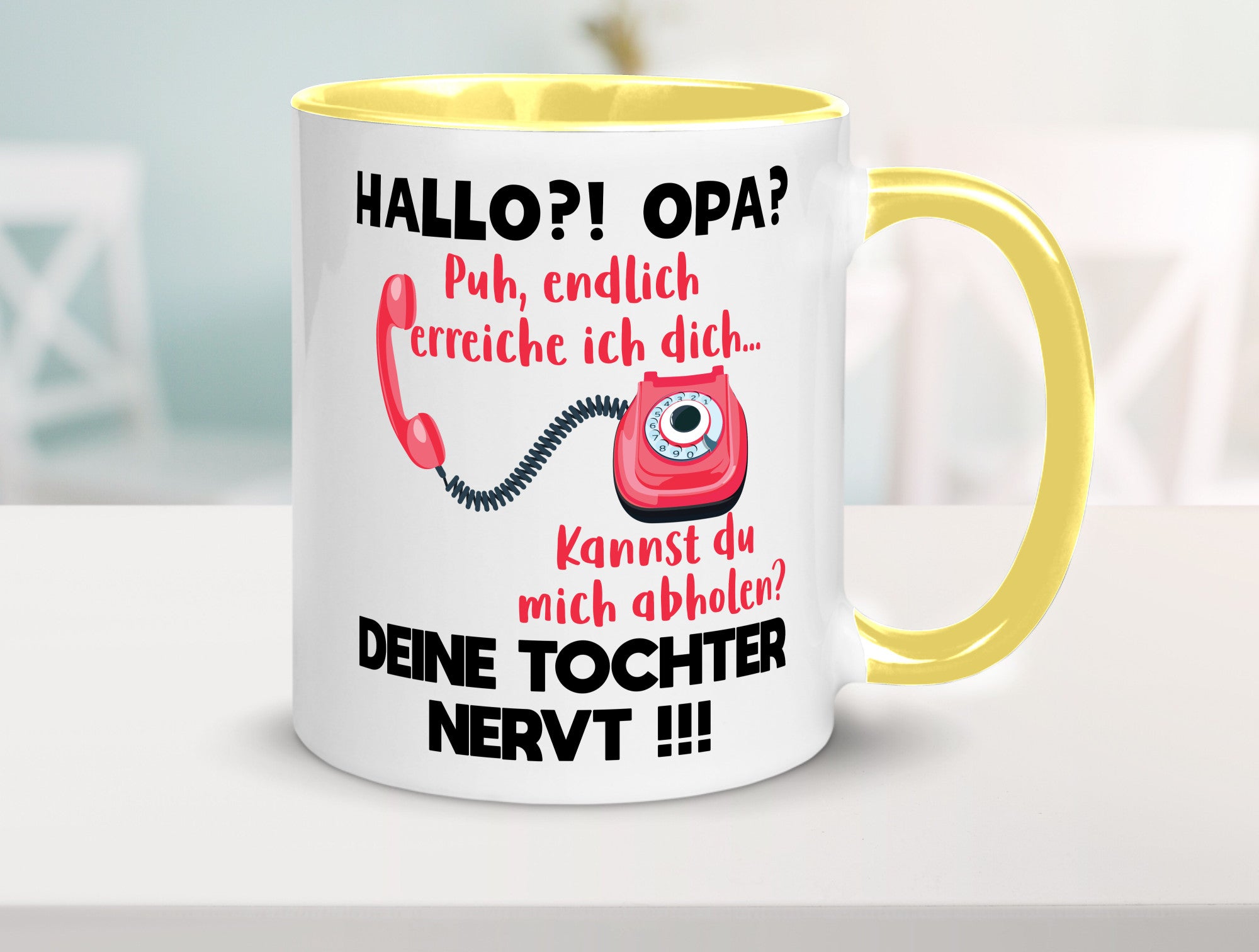 Opa hol mich ab | Deine Tochter nevt Bester Geschenkidee Familie Humor Tasse