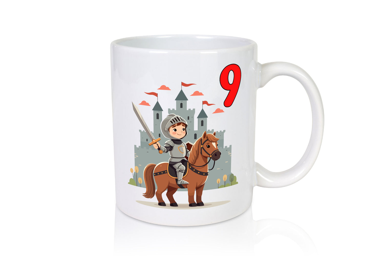 9. Geburtstag | 9 Jahre Ritter Junge Schloss Geschenkidee Humor Tasse