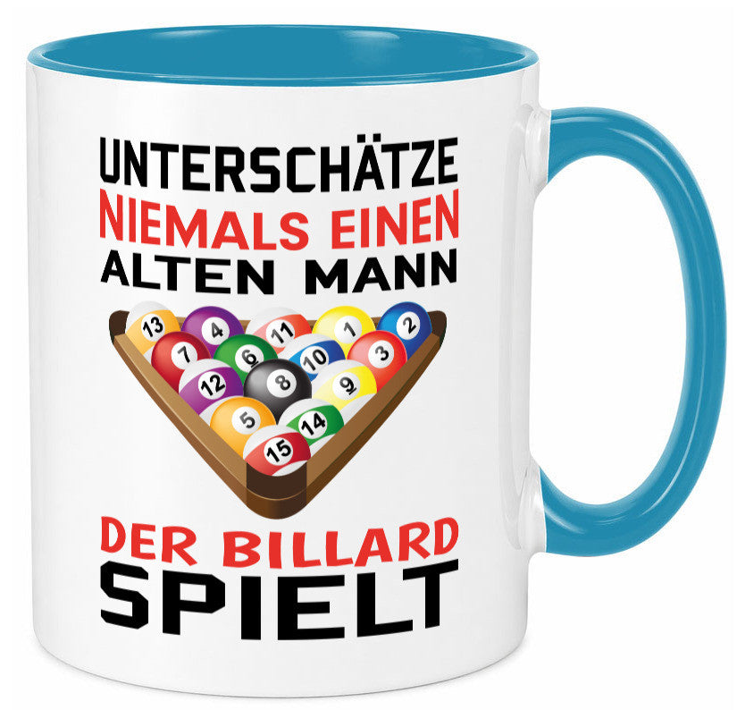 Billardspieler Humor | Männer Tasse Billard spielen lustiger Spruch Geschenk