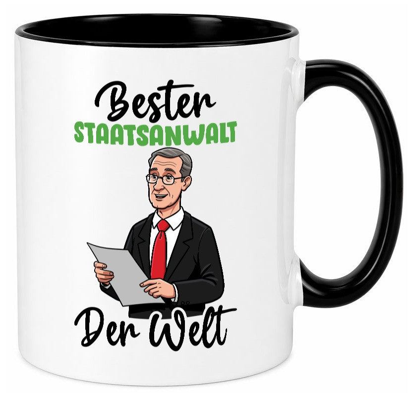 Bester Staatsanwalt | Anwalt Jurist v2 Geschenkidee Humor Tasse