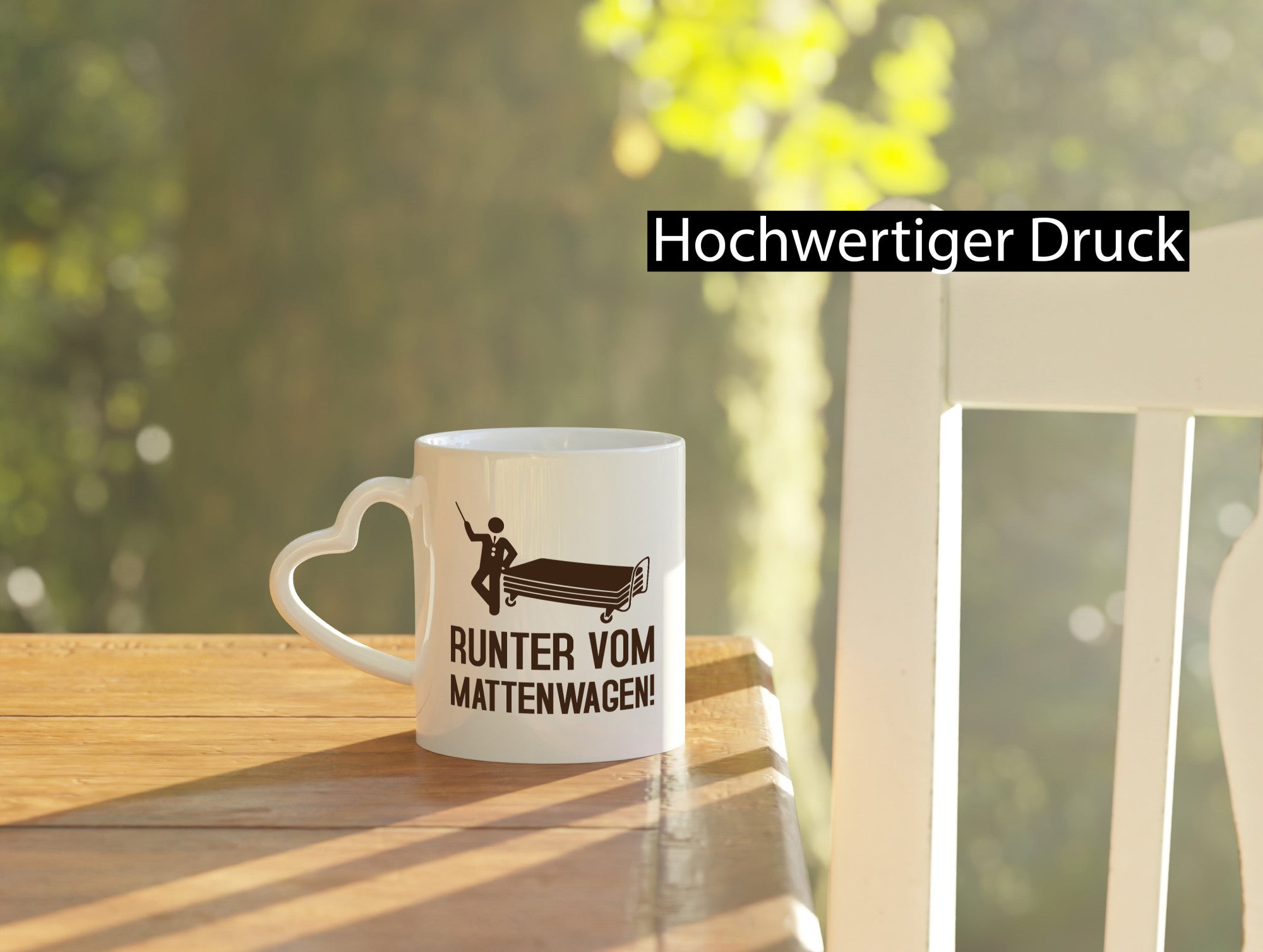Runter vom Mattenwagen | Mensch lustig Humor Geschenkidee Geschenk Tasse