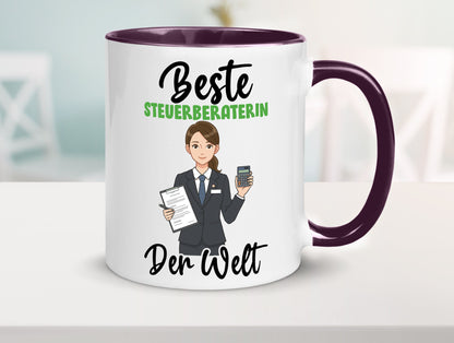 Beste Steuerberaterin | Steuer Beratung v2 Geschenkidee Humor Tasse