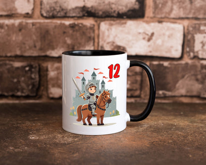 12. Geburtstag | 12 Jahre Ritter Junge Schloss lustiger Spruch Geschenk Tasse