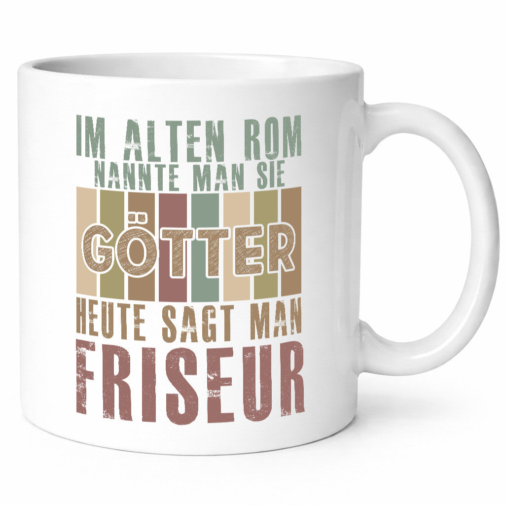 Heute sagt man: Friseur | Frisör Geschenkidee Humor Tasse